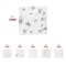 Durable White with Silver Paint Splatter Paper Beverage/Cocktail Napkins (600 Napkins)